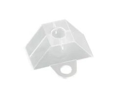 Gutta Afstandhouder Trapezium 70/18 Voor Kunststof Platen Transparant Pak = 20 St