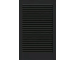 Grenen Louvredeur Open Zwart 99,3 X 59,4 Cm