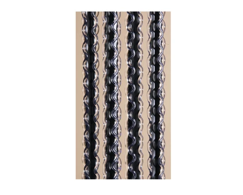 DEGOR Deurgordijn Kunststof Yarah Zwart 90x210 Cm 2 DEGOR Deurgordijn Kunststof Yarah Zwart 90x210 Cm - Afbeelding 2