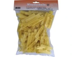 Kunststof Wig Geel 4 Mm, Zak 50 Stuks