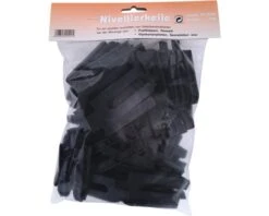 Kunststof Wig Zwart 6 Mm, Zak 50 Stuks