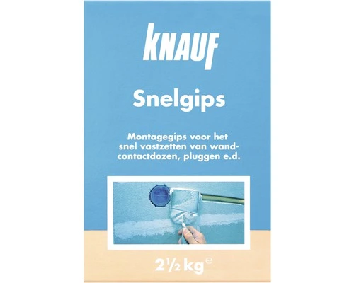 KNAUF Snelgipsdoos 2,5 Kg 1 KNAUF Snelgipsdoos 2,5 Kg