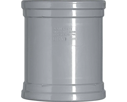 MARTENS Overschuifmof, PVC, 2 X Manchetmof, 125 Mm 1 MARTENS Overschuifmof, PVC, 2 X Manchetmof, 125 Mm