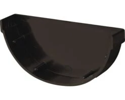 MARTENS Mastgooteindstuk, PVC, Bruin, 100 Mm