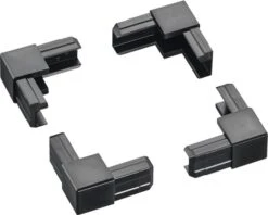 GUTTAGLISS® Aluline Hoekverbinder Zwart 36 X 36 Mm