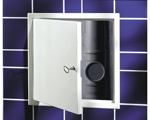 Inspectiedeur Softline Plaatstaal Verzinkt Wit RAL 9016 Met Verzonken 4-kantafsluiting 25 X 25 Cm 2 Inspectiedeur Softline Plaatstaal Verzinkt Wit RAL 9016 Met Verzonken 4-kantafsluiting 25 X 25 Cm - Afbeelding 2