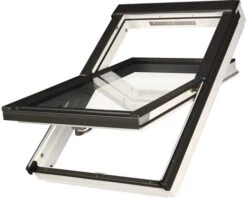 ARON Dakraam Hout Type 06 (bxh) 78x118 Cm Wit Gelakt