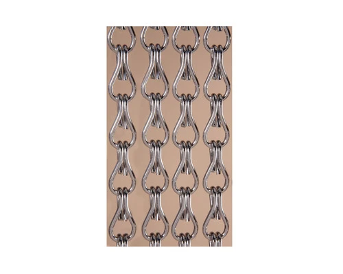 DEGOR Deurgordijn Aluminium Schakel Mondiaan Zilver 90x210 Cm 3 DEGOR Deurgordijn Aluminium Schakel Mondiaan Zilver 90x210 Cm - Afbeelding 3