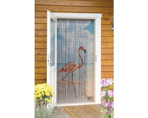 CONACORD Deurgordijn Bamboe Flamingo 90x200 Cm 2 CONACORD Deurgordijn Bamboe Flamingo 90x200 Cm - Afbeelding 2