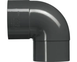 MARTENS Bocht Verjongd, Hwa, PVC, 1 X Lijmmof, Antraciet, 87°, 80 Mm