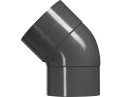 MARTENS Bocht Verjongd, Hwa, PVC, 1 X Lijmmof, Antraciet, 45°, 80 Mm