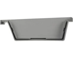 MARTENS Bakgoot 125 Mm, Eindstuk Links Grijs