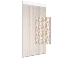 DEGOR Deurgordijn Kunststof Nica Wit 90x210 Cm