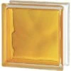 Glasblok Geel Wolk Brilly 19x19x8 Cm